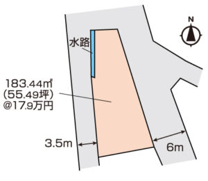 岡山市北区田益　土地　990万円　ミサワホーム